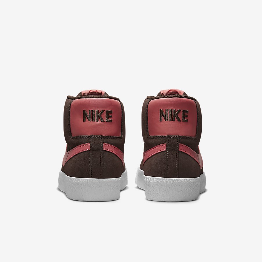 Giày Nike SB Zoom Blazer Mid Nữ Nâu Phối Hồng 